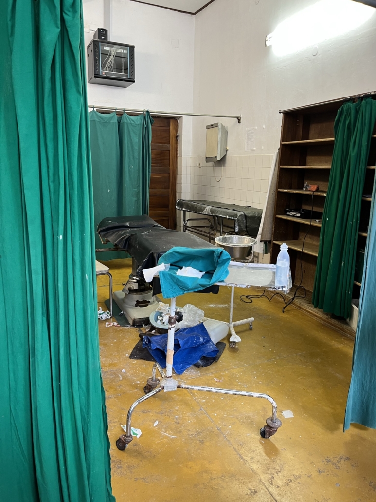 Operationssaal der Klinik von Marvins Famulatur in Tansania