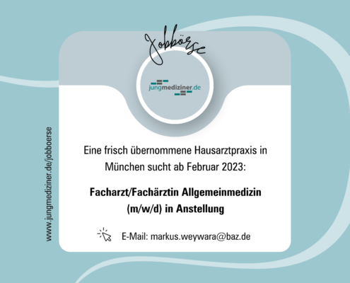 Stellenanzeige Facharzt/ärztin Allgemeinmedizin in München